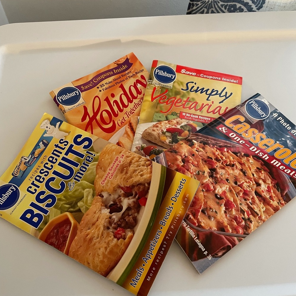 4Pk Pillsbury Mini Recipe Books